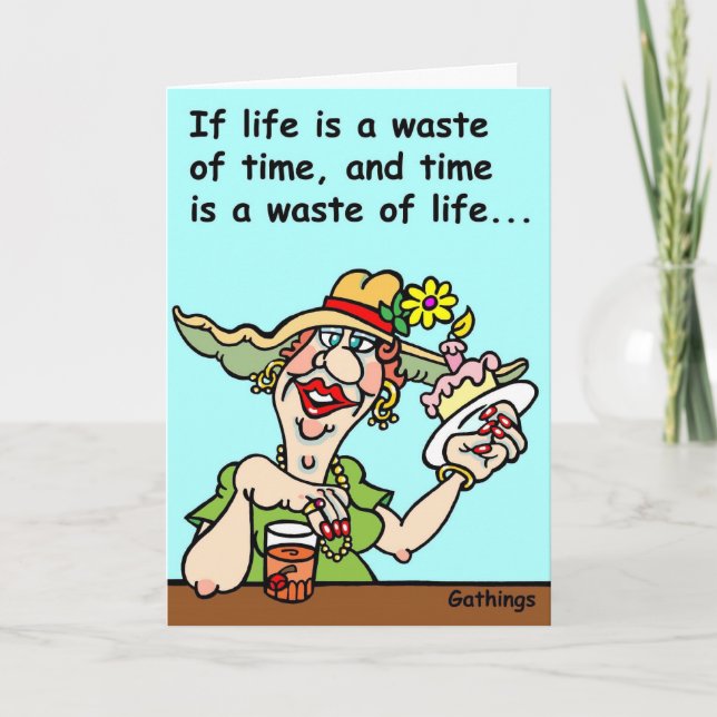 FUNNY BIRTHDAY CARD KARTE (Vorderseite)