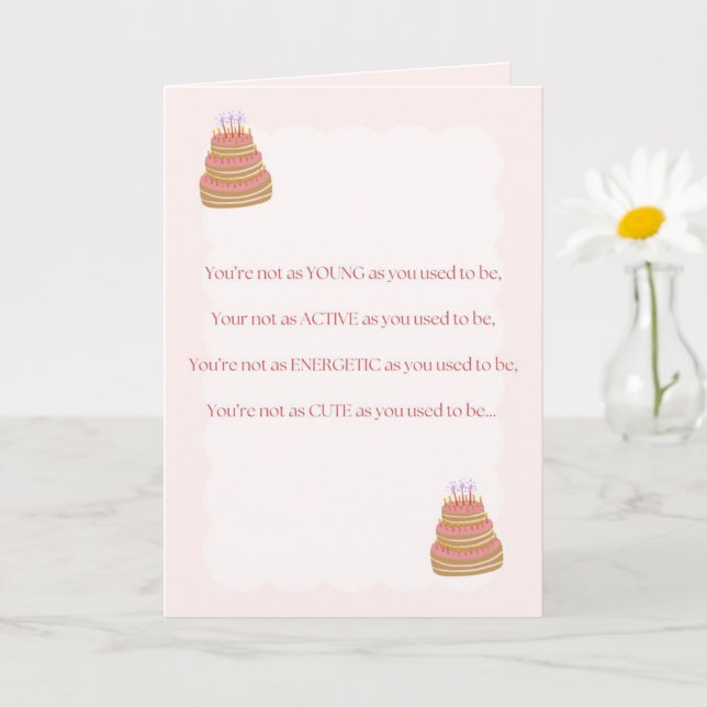Funny Birthday Card Karte (Kleine Pflanze)