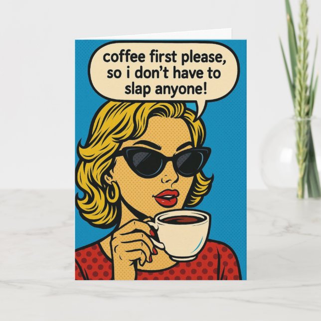 Funny birthday card  karte (Vorderseite)