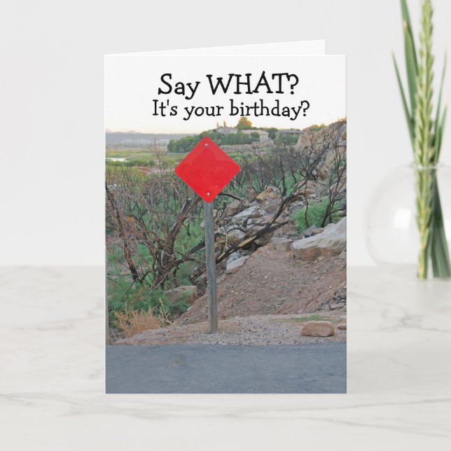 Funny Birthday Card-Men's Birthday Card Karte (Vorderseite)