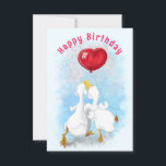 Funny Birthday Card mit Couple Duck Liebe Karte<br><div class="desc">Couple Duck Liebe Funny Happy Geburtstagskarte - Gemälde - oder Wählen / Fügen Sie Ihren einzigartigen Text / Name / Farbe - Make Your Special Gift - Neu formatieren und verschieben oder entfernen und hinzufügen / Elemente / Text mit Anpassungs-Tool ! Malerei und Design von MIGNED. Bitte schauen Sie sich...</div>