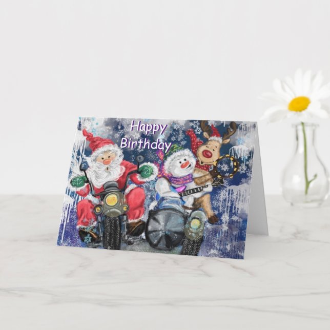 Funny Birthday Card mit Happy Christmas Friends Karte (Kleine Pflanze)