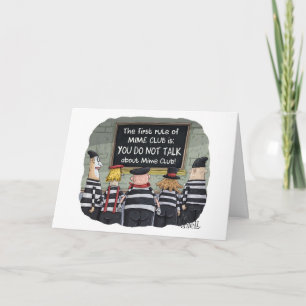 Funny Birthday Card mit Minen Karte