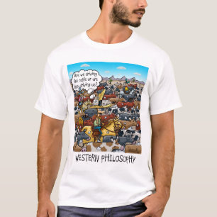 Funny Birthday Card mit Western Philosophie T-Shirt