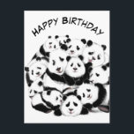 Funny Birthday Card Panda Family - Umarmung Postkarte<br><div class="desc">Geburtstagskarte mit Panda Family MIGNED Maldesign - Anpassbar - oder wählen / Ihren einzigartigen Text / Schriftart / Farbe hinzufügen - Ihre Sonderkarte erstellen - Vergrössern und verschieben oder entfernen und hinzufügen / Bild mit Anpassungs-Tool ! Malerei und Design von MIGNED. Sie können meine Designs auch auf mehr als 1000...</div>