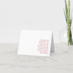 Funny Birthday Day Card Feiertagskarte