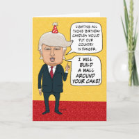 Funny Birthday: Donald Trump baut eine Kuchenmauer