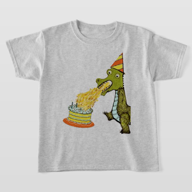 Funny Birthday Dragon T-Shirt (Ablage )
