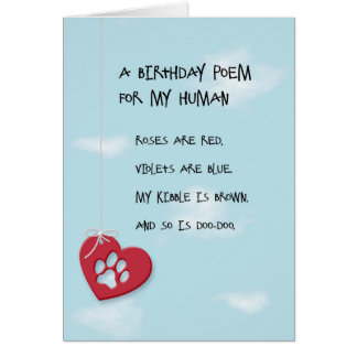 Funny Birthday Gedicht vom Hund