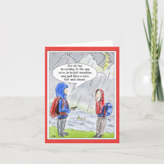 Funny Birthday Grußkarte für Outdoorsy-Leute Karte