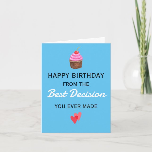 Funny Birthday Husband Boyfriend Girlfriend Ehefra Karte (Vorderseite)