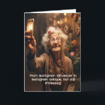 Funny Birthday Instagram Followers Old Age Karte<br><div class="desc">Eine lustige Geburtstagskarte,  die über das Alter scherzt. Sicher,  sie zum Lachen zu bringen.</div>