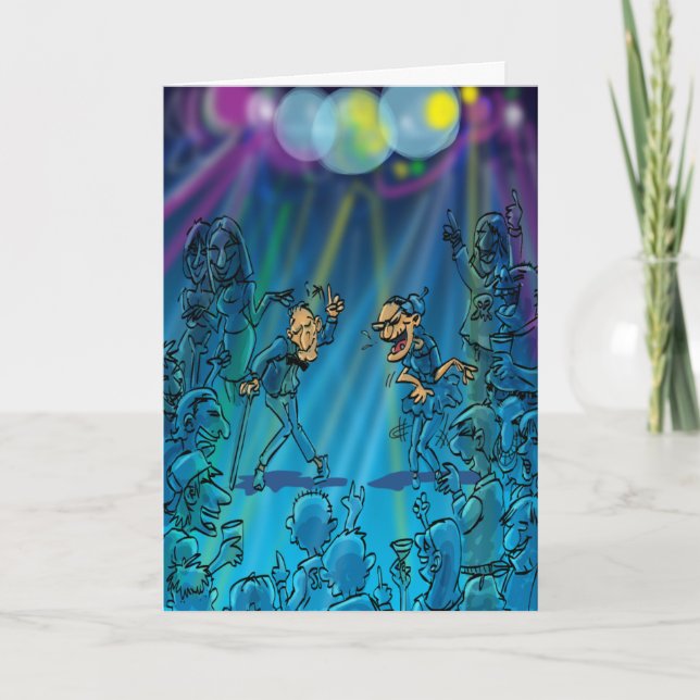 Funny Birthday Jokes - Dance Club Karte (Vorderseite)