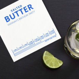 Funny Birthday Party Butterthema Serviette