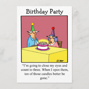 Funny Birthday Party Einladungen für sie