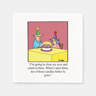 Funny Birthday Party Napkins für sie Serviette