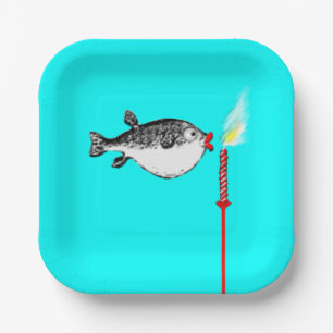 Funny Birthday Party Pappteller