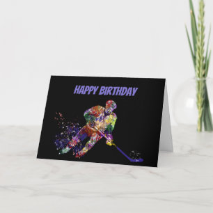 Funny Birthday Puck Du bist Old Hockey Player Karte