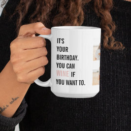 Funny Birthday Quotes | Collage Foto | Bestes Gesc Kaffeetasse