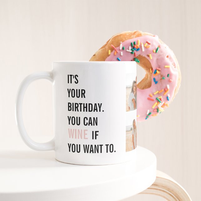 Funny Birthday Quotes | Collage Foto | Bestes Gesc Kaffeetasse (Von Creator hochgeladen)