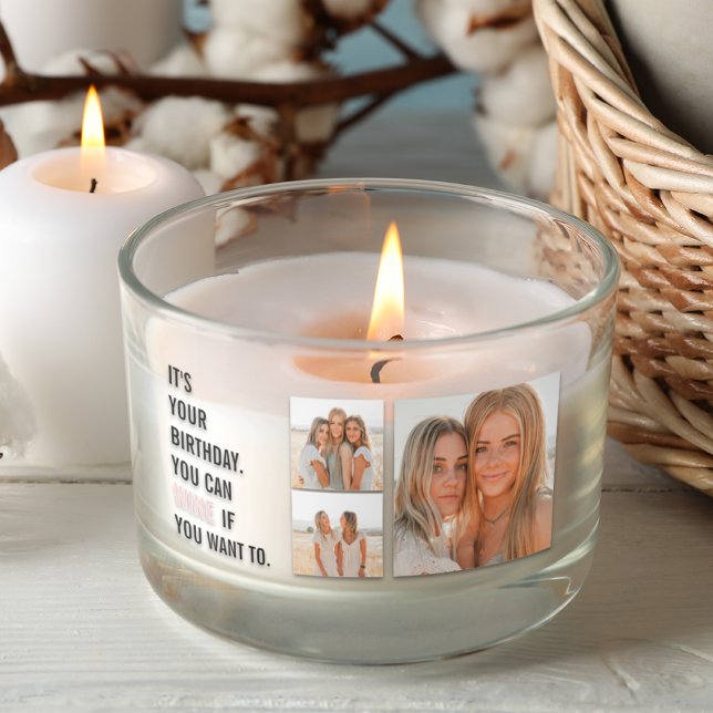 Funny Birthday Quotes | Collage Foto | Bestes Gesc Rechteckiger Aufkleber (Von Creator hochgeladen)