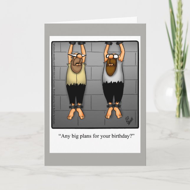 Funny Birthday Spaß Card for Friends Karte (Vorderseite)