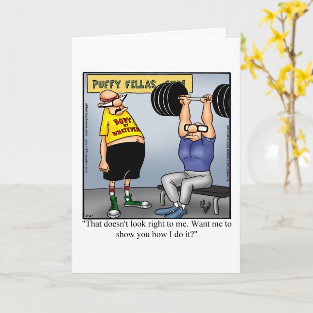 Funny Birthday Spaß Grußkarte für ihn Karte (Gelbe Blume)