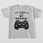 Funny Birthday Video Gamer T-Shirt<br><div class="desc">Funny birthday humor for your video gamer son, brother, grandson, or nephew. Edit text to add name.</div>
