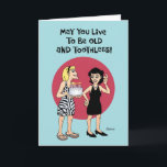 Funny Birthday Wish für Schwester Karte<br><div class="desc">Geburtstagskarte für Schwesterin,  Freundin oder BESTE FREUNDIN</div>