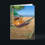 Funny Birthday Wishes - Cool Cat on Hammock Karte<br><div class="desc">Meet the coolest cat on the block. He wants to send everyone funny birthday wishes on their big day, and he’s going to do it in style. In fact, anyone who is a cat lover (or pet lover for that matter) will really enjoy this adorable message. This hilarious cartoon kitten...</div>