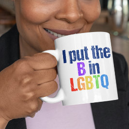Funny Bisexual LGBTQ Rainbow Spaß Zitat Kaffeetasse