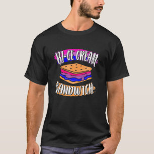 Funny Bisexual Stolz Pub für ein Ice Creme Sandwic T-Shirt