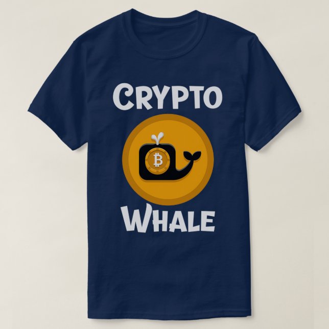 Funny Bitcoin Crypto Whale T-Shirt (Design vorne)