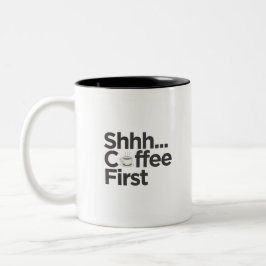 Funny Black and White Good Morning Tasse