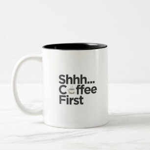 Funny Black and White Good Morning Tasse