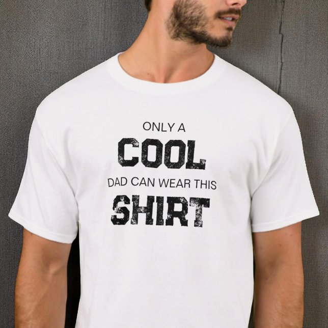 Funny Black and White Typografy Zitat Cooler Vater T-Shirt (Funny Black and White Typography Quote Cool Dad T-Shirt)