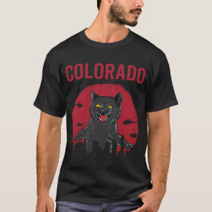 Funny Black Cat Colorado T-Shirt