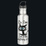 Funny Black Cat Es ist gut, ich bin gut alles ist  Edelstahlflasche<br><div class="desc">・ Funny Black Cat Es ist schön, ich bin schön alles ist ein schönes Geschenk Cat Lover Tshirt. Perfekt zum Geburtstag oder Geschenk für wen Liebe Katze, Black Cat, es ist schön, ich bin gut alles ist gut Zitat ・ Funny T-Shirt machen tolle Geschenke für Vater, Mama, Sohn, Tochter, Bruder,...</div>