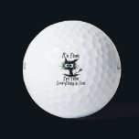 Funny Black Cat Es ist gut, ich bin gut alles ist  Golfball<br><div class="desc">・ Funny Black Cat Es ist schön, ich bin schön alles ist ein schönes Geschenk Cat Lover Tshirt. Perfekt zum Geburtstag oder Geschenk für wen Liebe Katze, Black Cat, es ist schön, ich bin gut alles ist gut Zitat ・ Funny T-Shirt machen tolle Geschenke für Vater, Mama, Sohn, Tochter, Bruder,...</div>