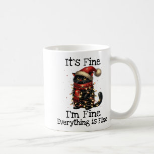 Funny Black Cat Es ist gut, ich bin gut alles ist  Kaffeetasse
