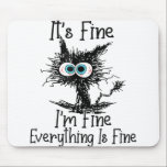 Funny Black Cat Es ist gut, ich bin gut alles ist Mousepad<br><div class="desc">・ Funny Black Cat Es ist schön, ich bin schön alles ist ein schönes Geschenk Cat Lover Tshirt. Perfekt zum Geburtstag oder Geschenk für wen Liebe Katze, Black Cat, es ist schön, ich bin gut alles ist gut Zitat ・ Funny T-Shirt machen tolle Geschenke für Vater, Mama, Sohn, Tochter, Bruder,...</div>