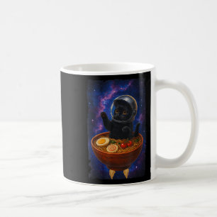 Funny Black Cat Fliegen Ein Ramen Bowl Astronau Kaffeetasse