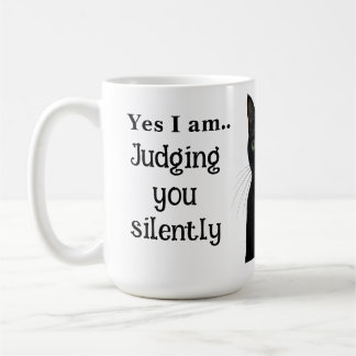 Funny Black Cat Keramik Tasse
