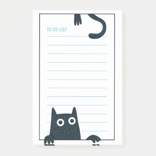 Funny Black Cat Post-It Notes Post-it Klebezettel