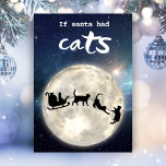 Funny Black Cat Weihnachten<br><div class="desc">Lege ein Lächeln auf das Gesicht mit dieser phantastischen schwarzen Katze und Weihnachtskarte! Klicken Sie einfach, um den Gruß auf der Rückseite der Karte zu personalisieren.</div>