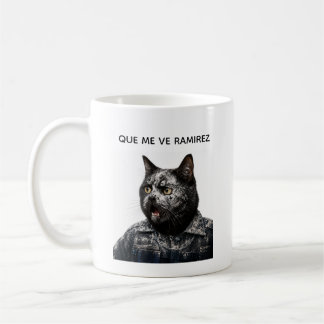 Funny Black Cat – What Happened?! Kaffeetasse