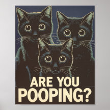Funny Black Cats Kacke du? Humore Cat