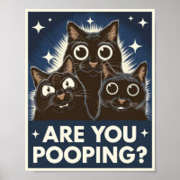 Funny Black Cats Kacke du? Humore Cat