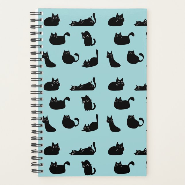 Funny Black Cats Planer (Vorderseite)