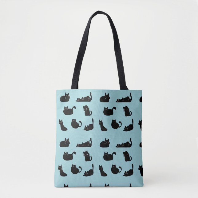 Funny Black Cats Tasche (Vorderseite)